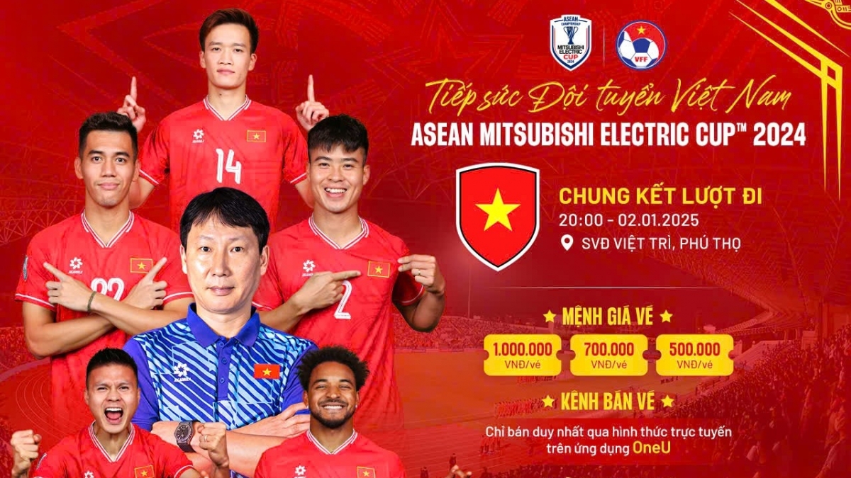 Cách mua vé trận chung kết lượt đi ASEAN Cup 2024 trên SVĐ Việt Trì